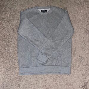 Forever21 men gray crew neck sweat skirt